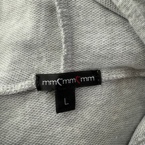 mmmmmm Be Kind Graphic Gray Hoodie Pullover Sweatshirt Womens Size L - Picture 4 of 5